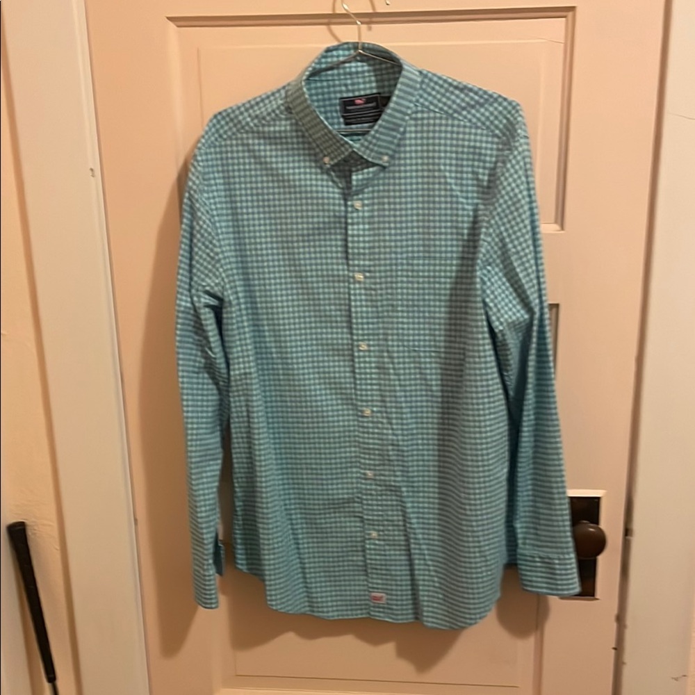 Vineyard Vines Blue Casual Button Down Shirt